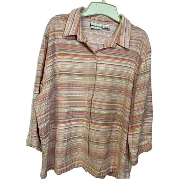 APPLESEED’S women’s top, Sz 20, peach - Picture 1 of 11
